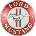 Produktbild: Nostalgic-Art - Blechschild 35 cm Rund - Ford Mustang - 3 Stripes Red
