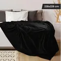 Produktbild: Utopia Bedding Kuscheldecke flauschig Fleecedecke [228x228 cm, Schwarz]