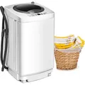Produktbild: GOPLUS Waschmaschine mit 3,5 kg Fassungsvermögen, Waschvollautomat mit 5 Programme & 3 Wasserstand, Miniwaschmaschine, 43x43x75cm - Weiß