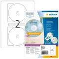 Produktbild: HERMA CD-Etiketten Maxi A4 Ø 116 mm weiß Papier matt blickdicht 200 St.