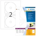 Produktbild: HERMA 4460 CD-Etiketten Maxi A4 116mm 200 Stück blickdicht Papier matt weiß