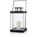 Produktbild: Blomus Laterne Finca, Schwarz, Metall, rechteckig, 20.5x46x21 cm, Glaseinsatz, Dekoration, Windlichter & Laternen, Laternen