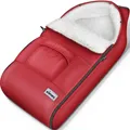 Produktbild: KIDUKU® Winterfußsack für Kinderwagen Buggy Babyschale | Universal Fußsack | Babyfußsack wasserdicht & waschbar mit 3 & 5-Punkt-Gurt | Winter Fußsack winddicht aus Lammfleece mit Tasche & Reißverschluss