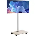 Produktbild: VEVOR rollbarer TV-Ständer TV-Wagen für 812,8-1778 mm TVs bis zu 45 kg, 25° Links-Rechts-Drehung & höhenverstellbare TV-Halterung mit Regal für Ecke Schlafzimmer Wohnzimmer (max. 600 x 400 mm)