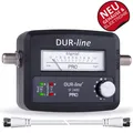 Produktbild: DUR-line SF 2400 Pro Satfinder Sat Finder digital HD mit Zeiger- und LED-Anzeige