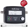 Produktbild: ⚡DUR-line SF 2400 Pro - Satfinder Pegelmessgerät, Satmessgerät, Lcd Anzeige Ton⚡
