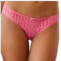 Produktbild: Slip S.OLIVER, Damen, Gr. 36/38, pink, Microfaser, Obermaterial: 90% Polyamid, 10% Elasthan, figurbetont, Unterhosen Slip, aus dezent transparenter Spitze in graphischer Optik