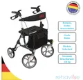 Produktbild: Antar Rollator Faltbar aus Aluminium mit großen Rädern und Bremsen