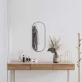 Produktbild: Vidaxl Wandspiegel Schwarz 70x30 Cm Oval