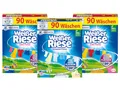 Produktbild: Weißer Riese Universal (1x 90 WL) & Color (2x 90 WL) Colorwaschmittel (3er-Set, [3-St. Kalt-Aktiv schon ab 20° C)
