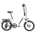 Produktbild: AsVIVA E-Bike Klapprad 20 Zoll – faltbares Pedelec für Erwachsene, 14,0Ah Samsung Akku, bis 100 km Reichweite, 25 km/h – leichtes E-Faltrad für Damen & Herren – elektrisch & kompakt (Weiß)