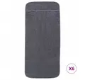 Produktbild: vidaXL Handtuch Strandtücher 6 Stk Anthrazit 60x135 cm Stoff 400 GSM