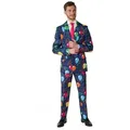 Produktbild: Opposuits Partyanzug Confetti Balloons Anzug, Mit diesem Anzug ist immer Party! blau M