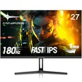 Produktbild: Minifire 27 Zoll FHD 180Hz Gaming Monitor - 1ms mit 1080p Fast IPS Panel | PC Monitor Gaming, AdaptiveSync, HDR 10, Low Blue Light, Fadenkreuz & Blacklevel Adjust | 2 × HDMI 2.0 & DP 1.4 (MFG27F2)