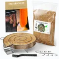 Produktbild: Kaltrauchgenerator/Räucherschnecke für Räucherofen + 12 kg Räuchermehl Buche ...