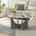 Produktbild: Couchtisch 'Rindal' rund 80 x 42 cm Hellgrau