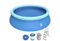 Produktbild: Avenli Pool Prompt Set Pool Ø 360 x 90 cm (Aufstellpool Komplettset), Swimmingpool inklusive Filterpumpe, Filterkartusche und Leiter