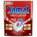 Produktbild: Henkel AG & Co. KGaA Somat Excellence Spülmaschinentabs 4in1, Schnellauflösende Caps mit einer Kombination aus Pulver & 3 festen Gelkammern, 1 Packung = 47 Stück S47ED
