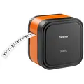 Produktbild: brother P-touch CUBE Pro PT-E920BT Beschriftungsgerät orange, schwarz