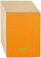 Produktbild: Nino Percussion Cajon Kinder Instrument - Trommelkiste für Kinder ab 4 Jahren - Musikinstrument - Schlagfläche Baltische Birke, Orange (NINO950OR)