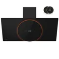 Produktbild: Klarstein Dunstabzugshaube kopffrei Wandhaube 90 cm Abluft/Umluft LED Touch
