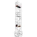 Produktbild: ALTEC Aluminium Fahrgerüst Rollfix 1.0 mit Fußplatten, Standardtraverse & Wandanker, maximale Arbeitshöhe 10 Meter 70 cm x 150 cm x 900 cm
