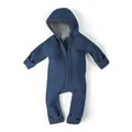 Produktbild: Ehrenkind® WALKOVERALL | Baby Wollwalk-Overalls aus Merino Schurwolle mit Reißverschluss | Walk Wolle Woll-Anzug für Kleinkind und Baby | Jeansblau Gr. 62-68