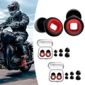 Produktbild: JXAXD 2 Paar Motorrad Ohrstöpsel Windgeräusche, Artevive Ohrstöpsel, Gehörschutz Motorrad, Moto Earplugs und 4 Größen in XS/S/M/L, A
