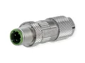 Produktbild: METZ CONNECT M12 Stecker, D-kodiert, IP67 Cat. 5, feldkonfektionierbar, gerade