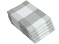 Produktbild: ZOLLNER 5er Set Geschirrtücher Baumwolle in 50x70 cm - saugstarke Küchentücher in grau kariert - waschbar bis 60°C – Gastronomiequalität - Oeko Tex® Zertifiziert