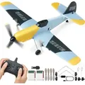 Produktbild: VEVOR RC-Flugzeug, 2,4 GHz 3-Kanal-Fernsteuerungsflugzeug mit 6-Achsen-Gyrostabilisator, flugbereites Kampfflugzeug-Spielzeug mit 2 Batterien, leic...