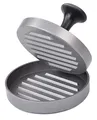 Produktbild: GRÄWE Burgerpresse mit 50 Blatt Backpapier, Hamburgerpresse Set aus Aluguss für leckere Hamburger, Patties, BBQ, Burger Presse mit Antihaftbeschichtung