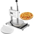 Produktbild: VEVOR manuelle Pizzateigpresse 241,3 mm Gebäck-Pressplatte, Brotpresse aus Edelstahl, kommerzieller Chapati Presse, 5 mm Dicke Formmaschine mit Gr...