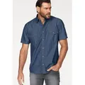 Produktbild: Jeanshemd ARIZONA, Herren, Gr. 51/52 (5XL), N-Gr, blau (blau stone), Jeans, Obermaterial: 100% Baumwolle, unifarben, Basic, normal normal, Hemden Jeanshemd, Kurzarm im Western Stil