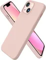 Produktbild: ORNARTO iPhone 13 Mini 5,4 Silikon Case Hülle Ultra Dünn Voller Schutz Sandrosa