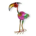 Produktbild: colourliving Metallfigur Vogel Figur Gartenfigur exotischer Vogel 50 cm Blechfiguren Garten Dekofigur