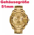 Produktbild: Diesel Herren Uhr DZ4360 Mega Chief Ø 51mm Goldfarben NEU OVP NEU