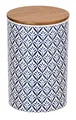Produktbild: WENKO Aufbewahrungsdose Lorca, 1,45 l, Frischhaltedose mit Bambusdeckel und Silikonring zur luftdichten & aromafrischen Aufbewahrung, aus hochwertiger Keramik, Ø 12,5 x 18,5 cm, Mehrfarbig