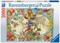 Produktbild: Ravensburger Puzzle Weltkarte mit Schmetterlingen, 3000 Puzzleteile, Made in Germany