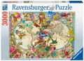 Produktbild: 3000 Teile Ravensburger Puzzle Weltkarte mit Schmetterlingen 17117