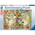 Produktbild: RAVENSBURGER PUZZLE*3000 TEILE*WELTKARTE MIT SCHMETTERLINGEN*RARITÄT*NEU+OVP