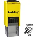Produktbild: Trodat Motivstempel edy, Biene, mit Text: Fleißig