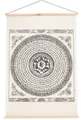 Produktbild: Guru-Shop Bilderrahmen Buddhistischer Wandbehang aus Loktapapier,..