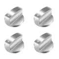 Produktbild: 4 Stück Gasherd knöpfe 6mm Universal Gasherd Drehknöpfe Zink Legierung Herd K...