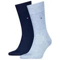 Produktbild: Tommy Hilfiger Herren 371111 Classic Sock, Light Blue Melange, 43-46 EU