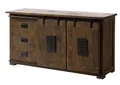 Produktbild: MASSIVMOEBEL24.DE Railway Sideboard Mango Größen, Farbe:braun lackiert, Größe:150x45x80 cm (BxTxH)
