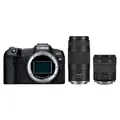 Produktbild: Canon EOS R8 + RF 24-105mm f/4,0-7,1 IS STM + RF 75-300mm f4-5,6