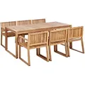 Produktbild: Beliani Gartenmöbel-Set, Hellbraun, Holz, Gartenmöbel, Gartenmöbel-Sets
