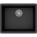 Produktbild: hansgrohe S53 Einbauspüle SilicaTec, 500x400mm, 43362170, Farbe: Graphitschwarz