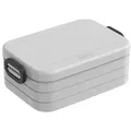 Produktbild: Mepal Take a Break Midi – Limited Edition Cool Grey / Grau – 900 ml Inhalt – Lunchbox mit Trennwand – ideal für Mealprep – spülmaschinenfe